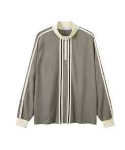 Half-Zip Stand Collar Sweatshirt